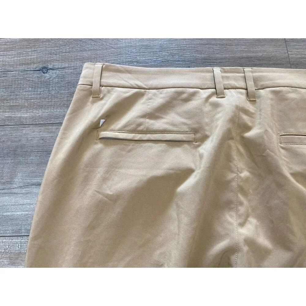 PRIMO Zip Ankle Jogger Chino Mens 36X30 Desert Sand Stretch Casual Golf Pants